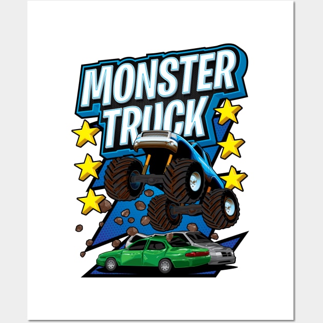 Monster Truck Wall Art by MarceloSchultz